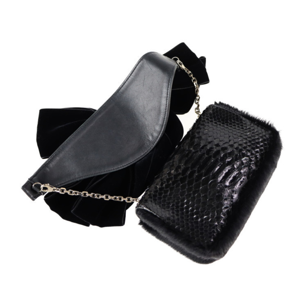 Christian Louboutin Shoulder Bag Python Leather B… - image 7